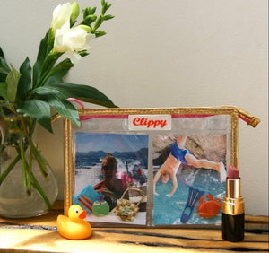 Style Your Own Clippy Make Up Bag - Silver