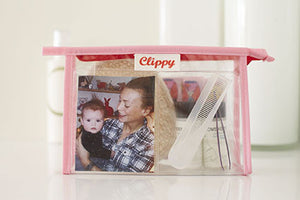 Style Your Own Clippy Make Up Bag - Silver